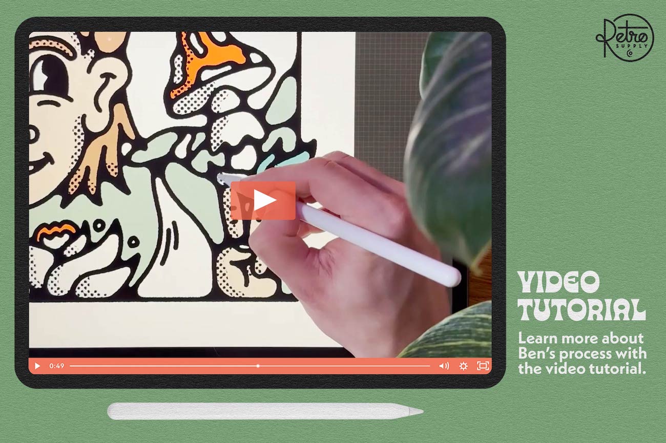 20款复古70年代半调波点颗粒铅笔纸张肌理Procreate画笔预设绘画套装RSCO Boring Friends Starter Pack for Procreate , 第8张-素材湾丨精选海外优质设计素材资源 20款复古70年代半调波点颗粒铅笔纸张肌理Procreate画笔预设绘画套装RSCO Boring Friends Starter Pack for Procreate , sucaiwan.com