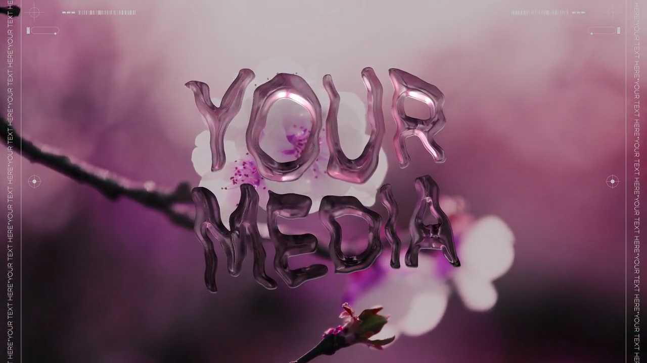 未来科幻3D立体流体液体金属镀铬透明玻璃视频标题logo徽标特效AE模板Liquid State Titles 影视音频 sucaiwan.com