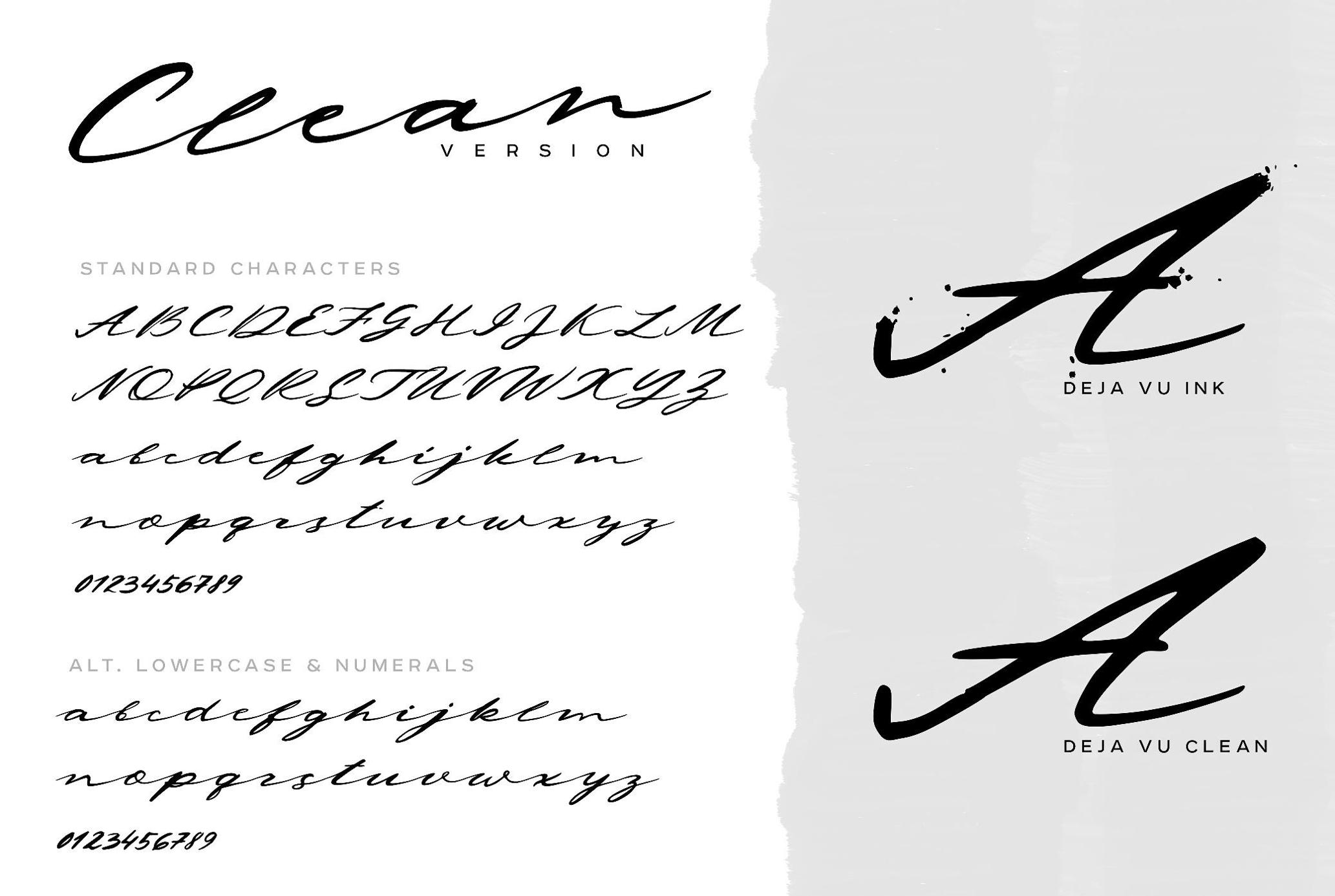 复古艺术羽毛墨水飞溅标题排版手写西文英文字体Deja-Vu — Handwritten Ink Font , 第14张-素材湾丨精选海外优质设计素材资源 复古艺术羽毛墨水飞溅标题排版手写西文英文字体Deja-Vu — Handwritten Ink Font , sucaiwan.com