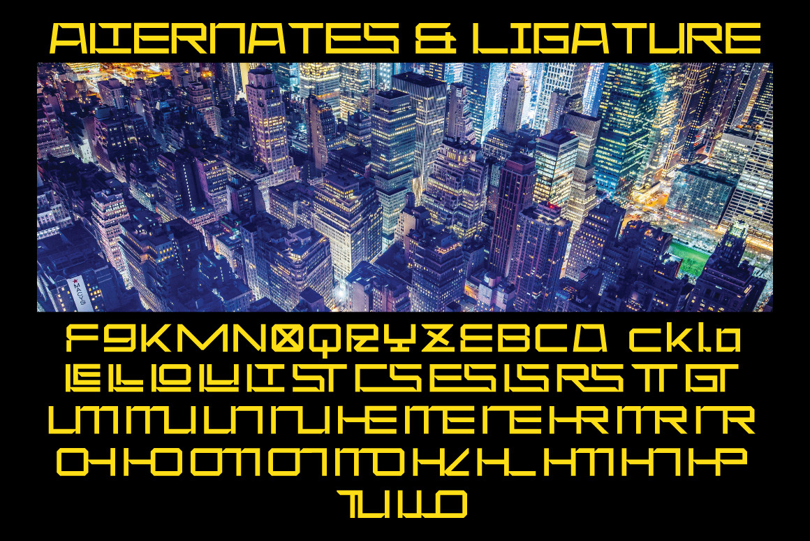 时尚赛博朋克杂志海报徽标设计装饰英文字体安装包 Klase – Cyberpunk Font 设计素材 第7张-素材湾丨精选海外优质设计素材资源 时尚赛博朋克杂志海报徽标设计装饰英文字体安装包 Klase – Cyberpunk Font 设计素材 sucaiwan.com