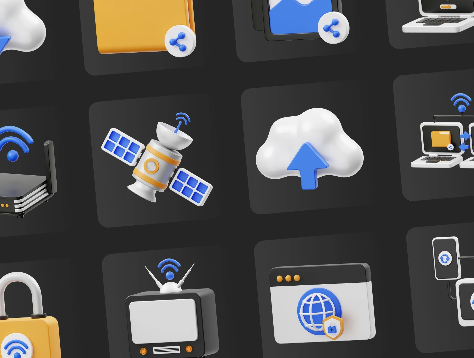 15款云网络存储共享区块链3D图标Icons设计Blender/OBJ/FBX/PNG格式素材 Cloud Networking 3D Icon 图标素材 第6张-素材湾丨精选海外优质设计素材资源 15款云网络存储共享区块链3D图标Icons设计Blender/OBJ/FBX/PNG格式素材 Cloud Networking 3D Icon 图标素材 sucaiwan.com