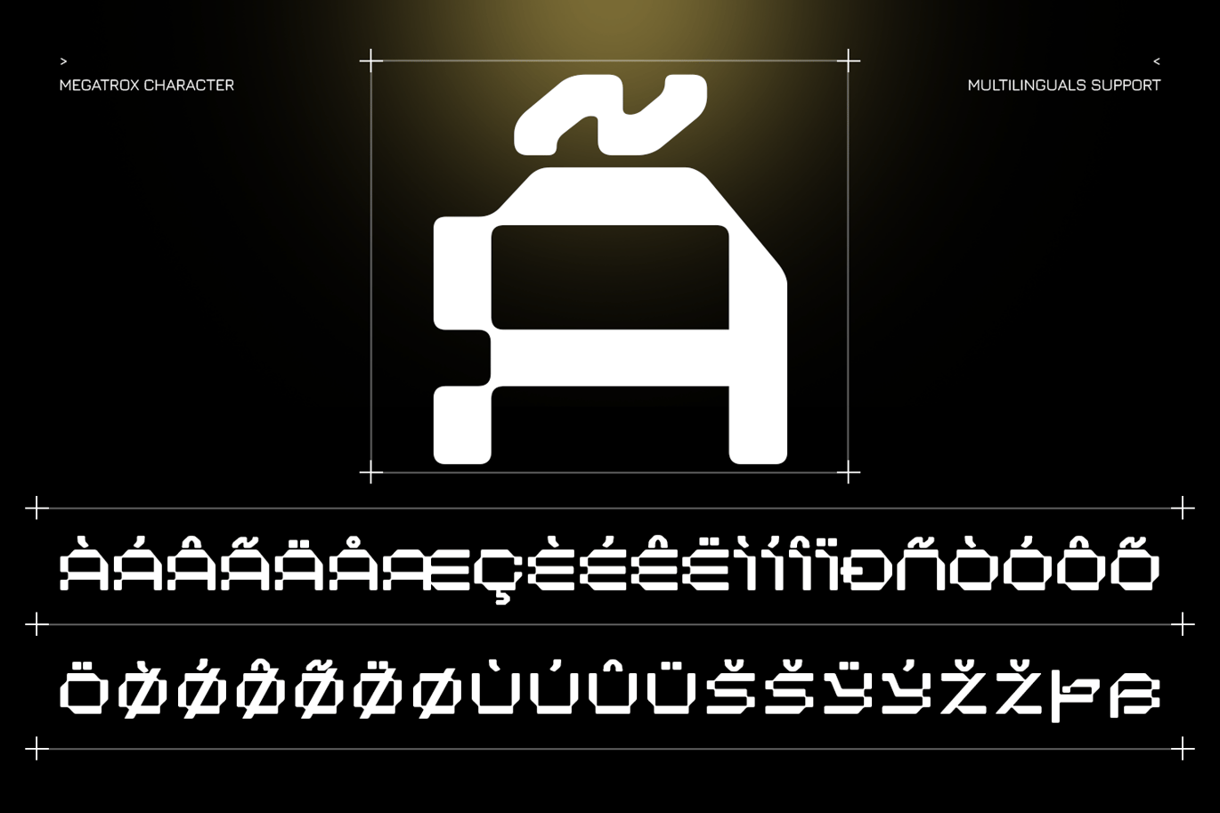 未来科幻机甲品牌电影海报徽标设计无衬线英文字体安装包 Megatrox – Mecha Font 设计素材 第4张-素材湾丨精选海外优质设计素材资源 未来科幻机甲品牌电影海报徽标设计无衬线英文字体安装包 Megatrox – Mecha Font 设计素材 sucaiwan.com