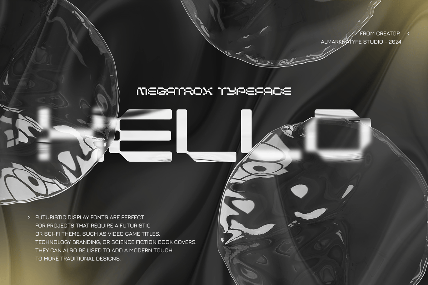 未来科幻机甲品牌电影海报徽标设计无衬线英文字体安装包 Megatrox – Mecha Font 设计素材 第9张-素材湾丨精选海外优质设计素材资源 未来科幻机甲品牌电影海报徽标设计无衬线英文字体安装包 Megatrox – Mecha Font 设计素材 sucaiwan.com