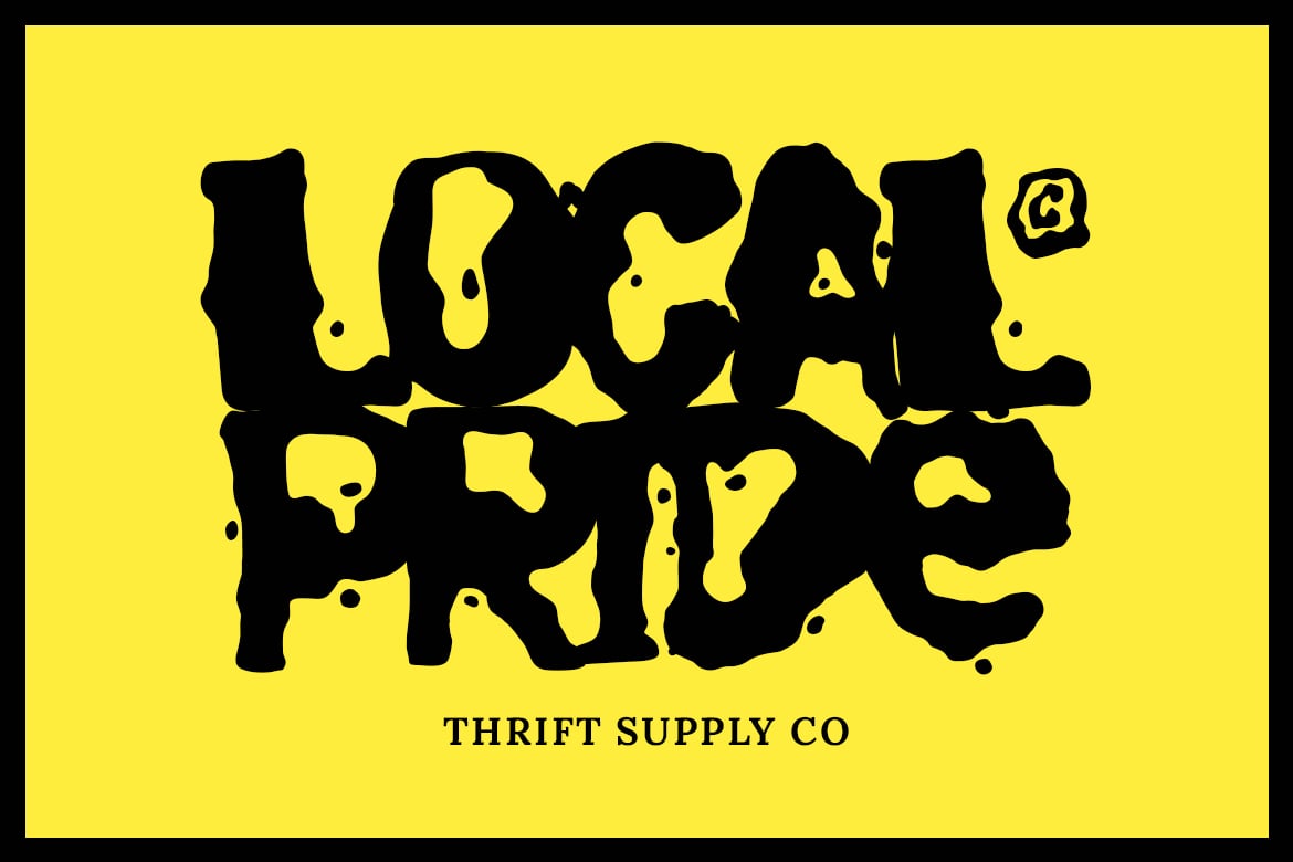 英文字体：大胆活力多巴胺美感手绘俏皮粗笔圆点笔触设计字体 Groovy Dopamine , sucaiwan.com