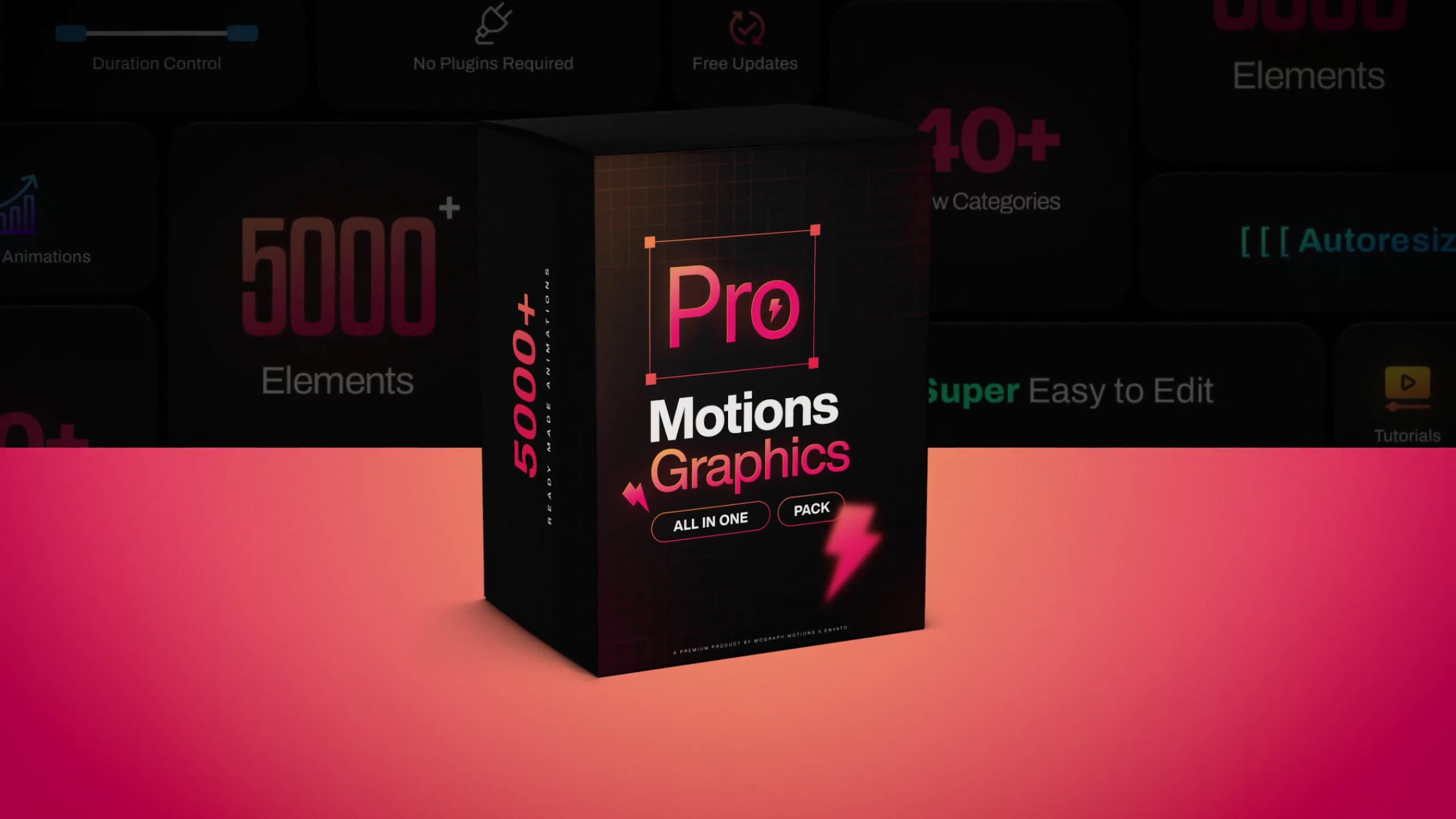 AE脚本：5000个创意文字标题图形排版视频转场开场片头动画素材包 Pro Motion Graphics Pack 影视音频 sucaiwan.com