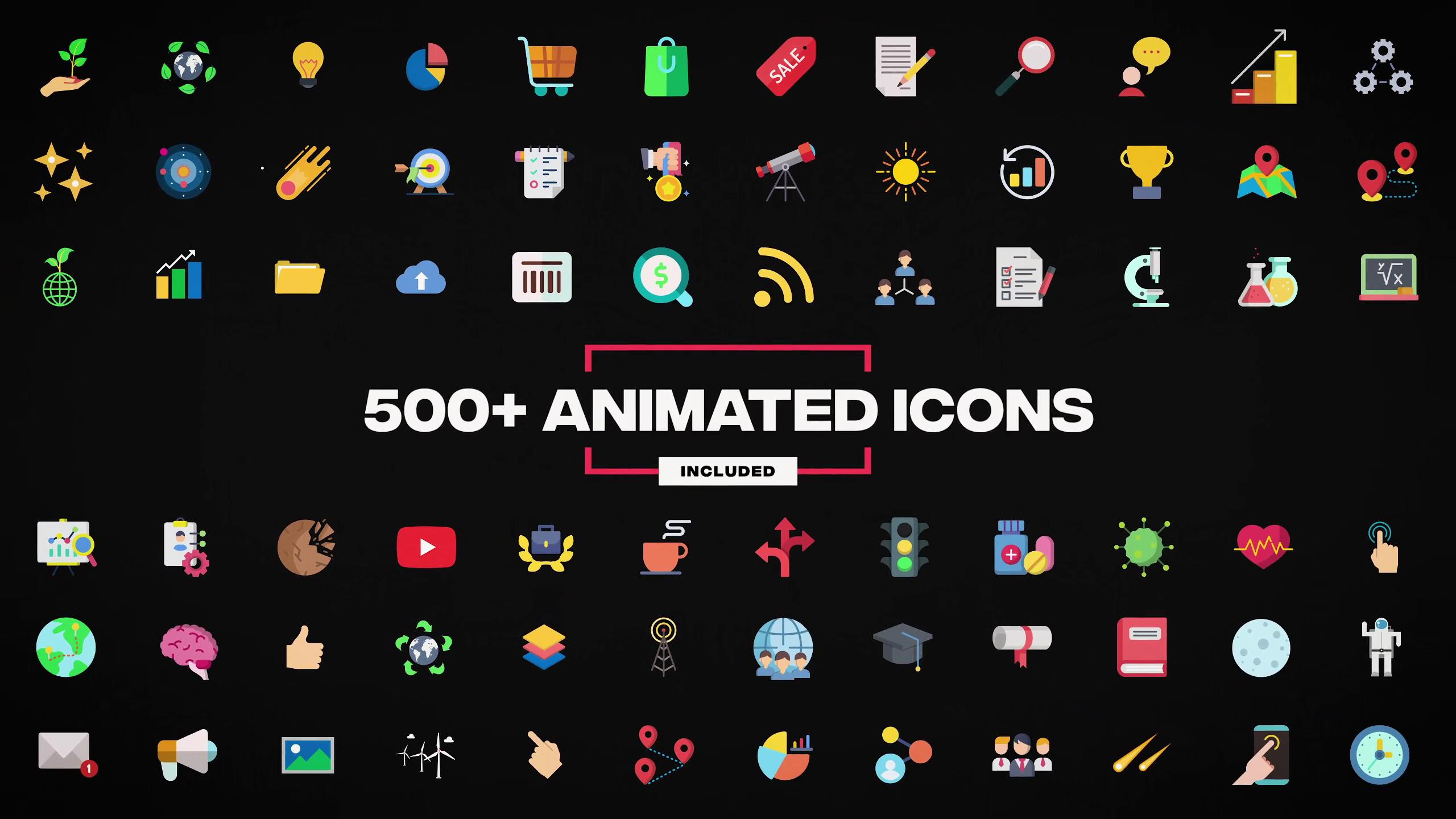 AE脚本：5000个创意文字标题图形排版视频转场开场片头动画素材包 Pro Motion Graphics Pack 影视音频 sucaiwan.com