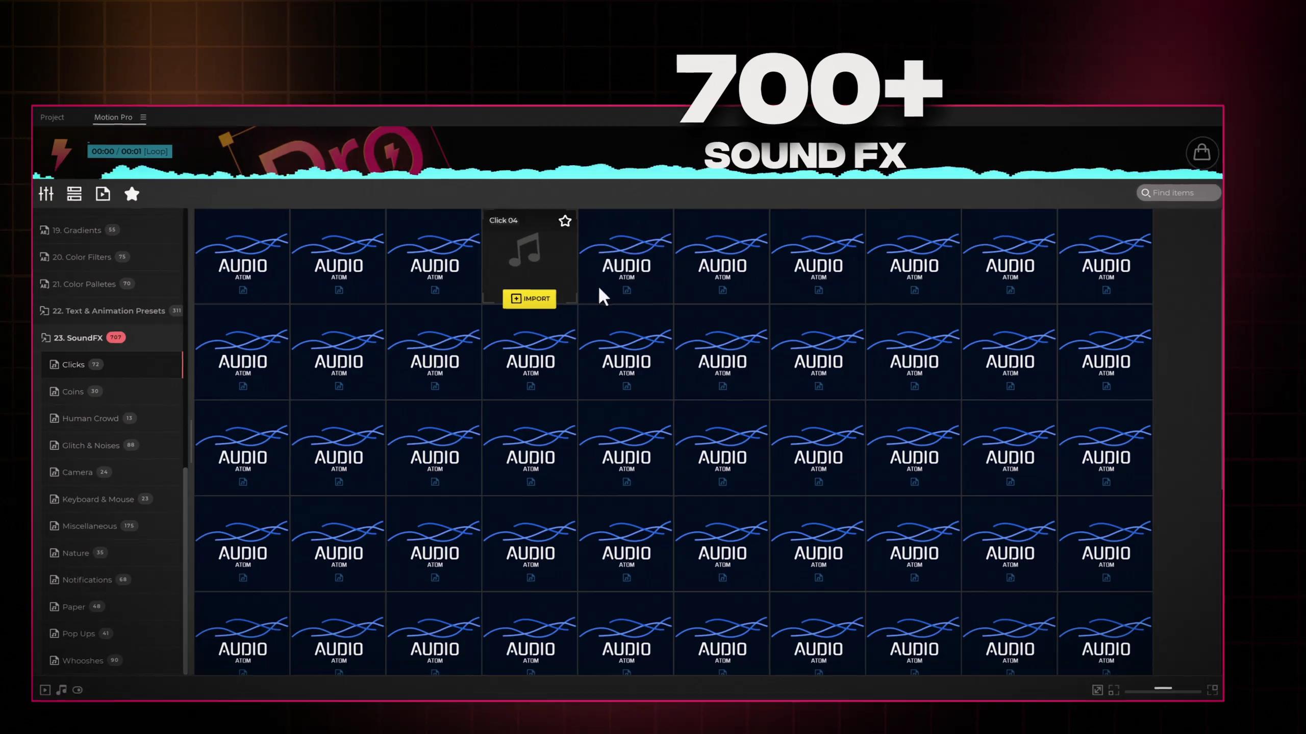 AE脚本：5000个创意文字标题图形排版视频转场开场片头动画素材包 Pro Motion Graphics Pack 影视音频 sucaiwan.com