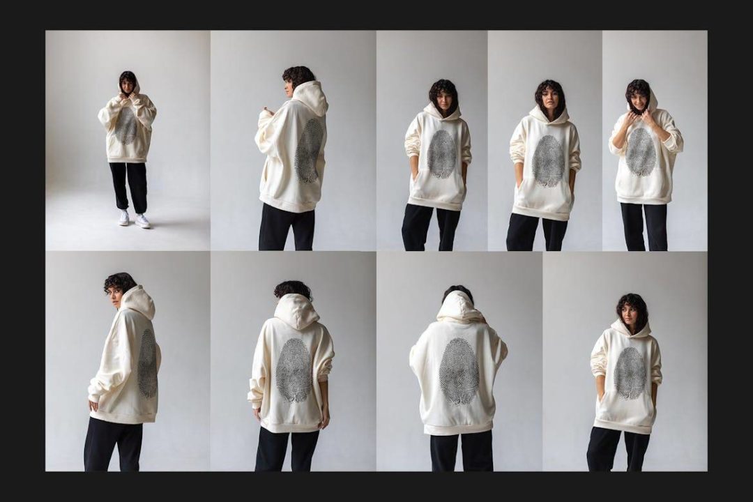 17款时尚女士超大连衣帽衫卫衣LOGO印花图案设计展示贴图效果图PSD样机模板合集 Hoodie Mock-Up Set 样机素材 sucaiwan.com