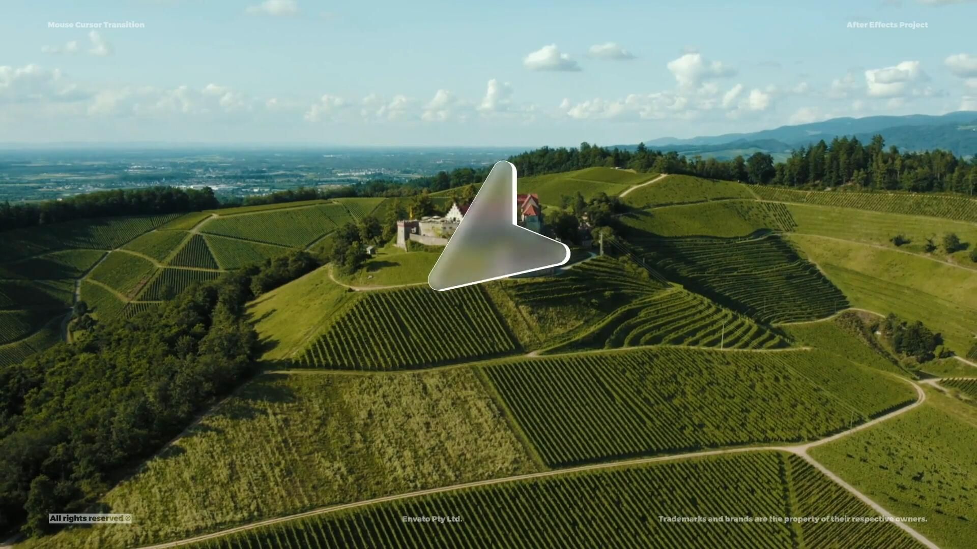 AE模板：创意虚拟感3D透明鼠标转场 , sucaiwan.com