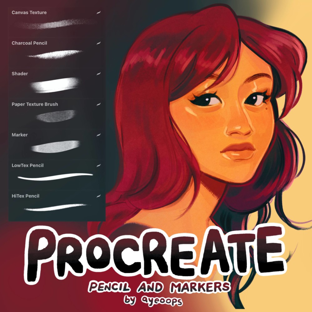 真实木炭笔铅笔记号笔颗粒粗糙纹理绘画效果Procreate笔刷画笔设计素材Pencil and Markers Brush Pack for Procreate 笔刷资源 第1张-素材湾丨精选海外优质设计素材资源 真实木炭笔铅笔记号笔颗粒粗糙纹理绘画效果Procreate笔刷画笔设计素材Pencil and Markers Brush Pack for Procreate 笔刷资源 sucaiwan.com