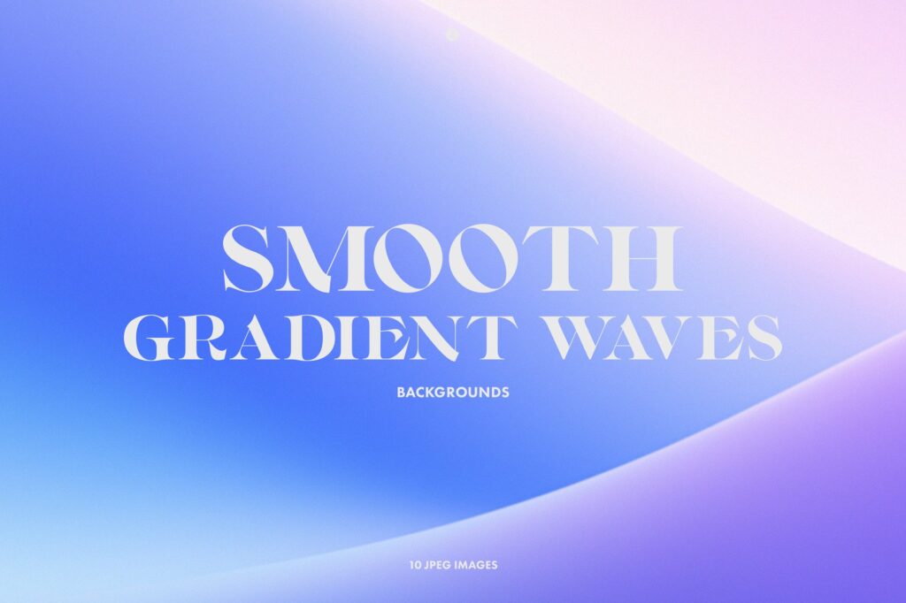 10款波浪彩色渐变弥散光抽象艺术背景壁纸图片Gradient Soft Wave Backgrounds , sucaiwan.com