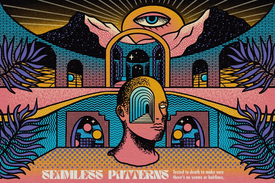 100+复古半调波浪波点流体颗粒噪点灰尘网格无缝图案Procreate笔刷预设套装RSCO TransferTone for Procreate , 第1张-素材湾丨精选海外优质设计素材资源 100+复古半调波浪波点流体颗粒噪点灰尘网格无缝图案Procreate笔刷预设套装RSCO TransferTone for Procreate , sucaiwan.com