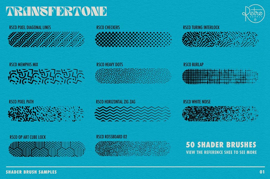 100+复古半调波浪波点流体颗粒噪点灰尘网格无缝图案Procreate笔刷预设套装RSCO TransferTone for Procreate , 第8张-素材湾丨精选海外优质设计素材资源 100+复古半调波浪波点流体颗粒噪点灰尘网格无缝图案Procreate笔刷预设套装RSCO TransferTone for Procreate , sucaiwan.com