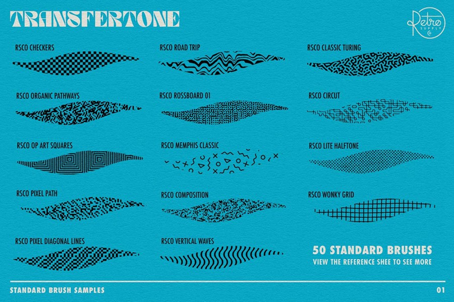 100+复古半调波浪波点流体颗粒噪点灰尘网格无缝图案Procreate笔刷预设套装RSCO TransferTone for Procreate , 第7张-素材湾丨精选海外优质设计素材资源 100+复古半调波浪波点流体颗粒噪点灰尘网格无缝图案Procreate笔刷预设套装RSCO TransferTone for Procreate , sucaiwan.com