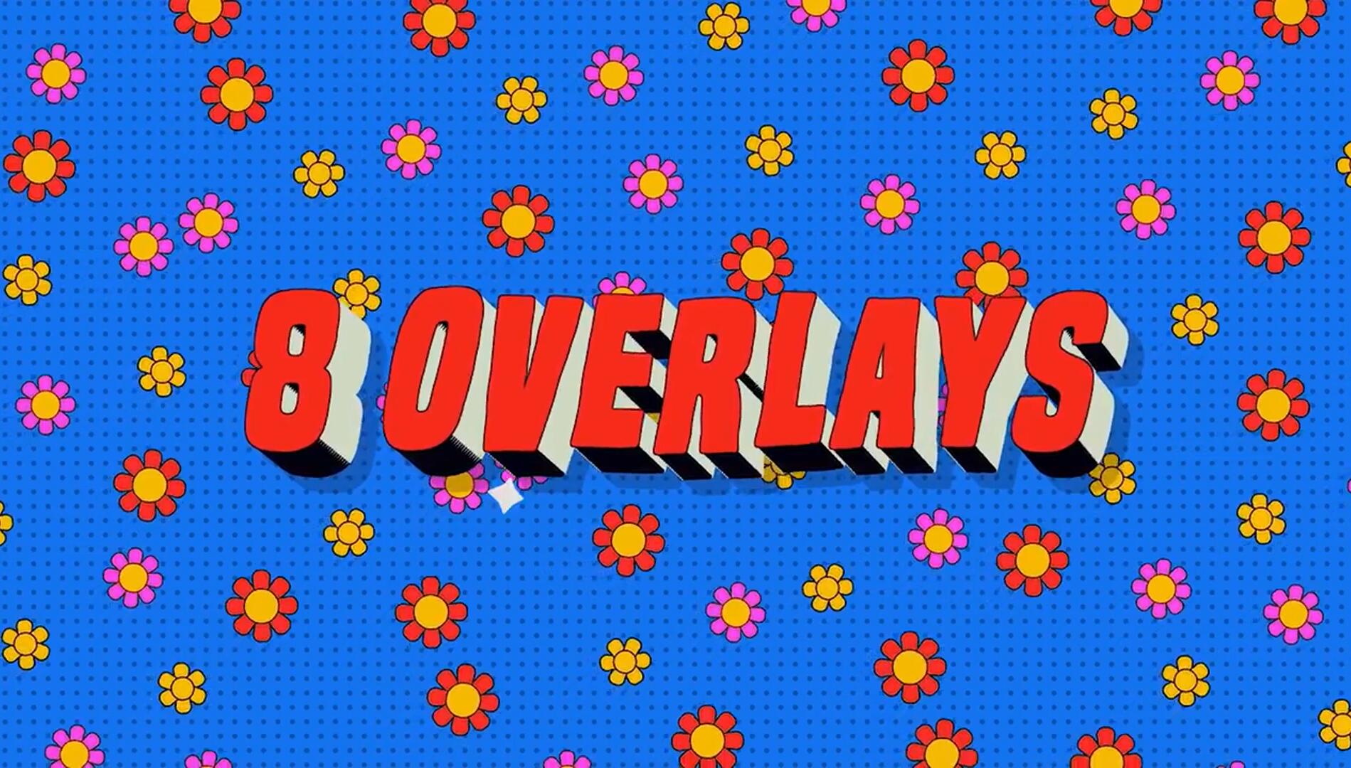 FCPX插件：复古趣味感彩色文字标题背景叠加层全屏排版场景动画 , sucaiwan.com