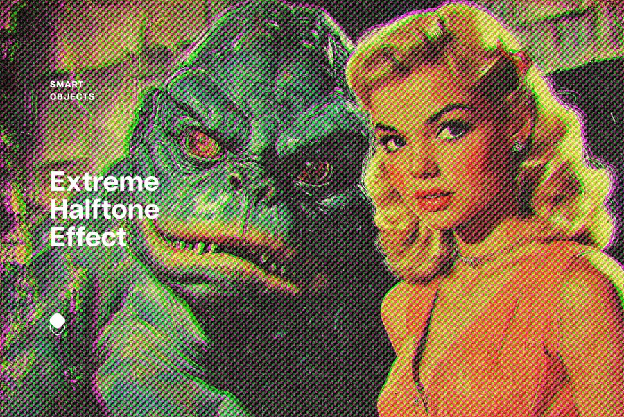 复古半色调riso打印复印照片效果ps特效滤镜样机 Extreme Halftone Design Effect 插件预设 第1张-素材湾丨精选海外优质设计素材资源 复古半色调riso打印复印照片效果ps特效滤镜样机 Extreme Halftone Design Effect 插件预设 sucaiwan.com