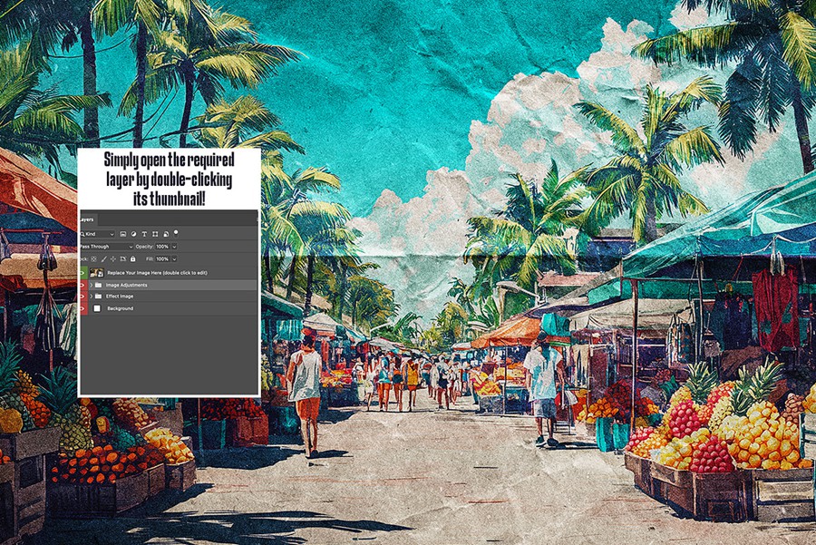 复古做旧褶皱卡通漫画照片效果PS修图特效滤镜样机模板Retro Folded Paper Photo Effect 插件预设 第2张-素材湾丨精选海外优质设计素材资源 复古做旧褶皱卡通漫画照片效果PS修图特效滤镜样机模板Retro Folded Paper Photo Effect 插件预设 sucaiwan.com