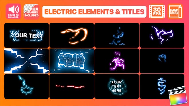 FCPX插件:200多个抽象趣味2D手绘烟雾、闪电、火焰、液体、卡通涂鸦元素背景转场 , 第7张-素材湾丨精选海外优质设计素材资源 FCPX插件:200多个抽象趣味2D手绘烟雾、闪电、火焰、液体、卡通涂鸦元素背景转场 , sucaiwan.com