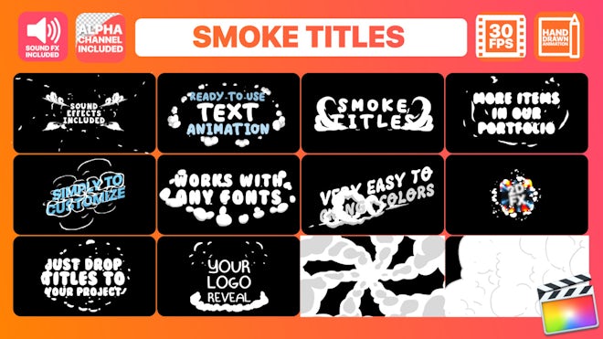 FCPX插件:200多个抽象趣味2D手绘烟雾、闪电、火焰、液体、卡通涂鸦元素背景转场 , 第18张-素材湾丨精选海外优质设计素材资源 FCPX插件:200多个抽象趣味2D手绘烟雾、闪电、火焰、液体、卡通涂鸦元素背景转场 , sucaiwan.com