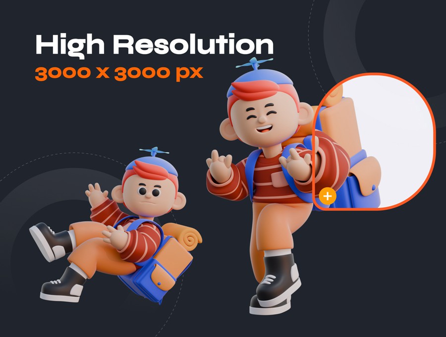 50+3D趣味卡通人物角色动作PNG插画插图Blender模型设计套装Boy 3D Character Poses , 第3张-素材湾丨精选海外优质设计素材资源 50+3D趣味卡通人物角色动作PNG插画插图Blender模型设计套装Boy 3D Character Poses , sucaiwan.com