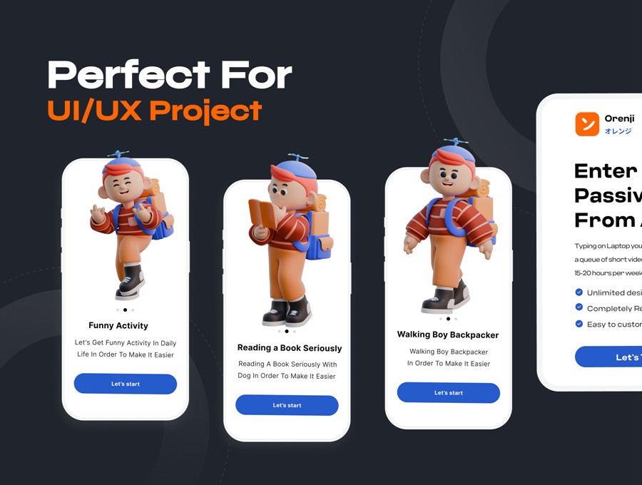 50+3D趣味卡通人物角色动作PNG插画插图Blender模型设计套装Boy 3D Character Poses , 第5张-素材湾丨精选海外优质设计素材资源 50+3D趣味卡通人物角色动作PNG插画插图Blender模型设计套装Boy 3D Character Poses , sucaiwan.com