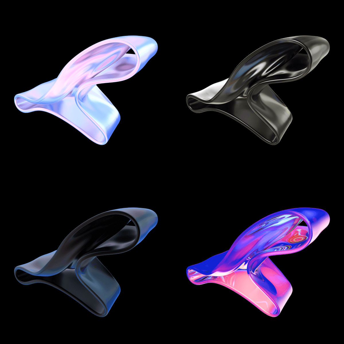 80款3D超现实主义抽象曲线流体丝带液体PNG免扣元素图片设计套装Holographic abstract 3d backgrounds , 第15张-素材湾丨精选海外优质设计素材资源 80款3D超现实主义抽象曲线流体丝带液体PNG免扣元素图片设计套装Holographic abstract 3d backgrounds , sucaiwan.com