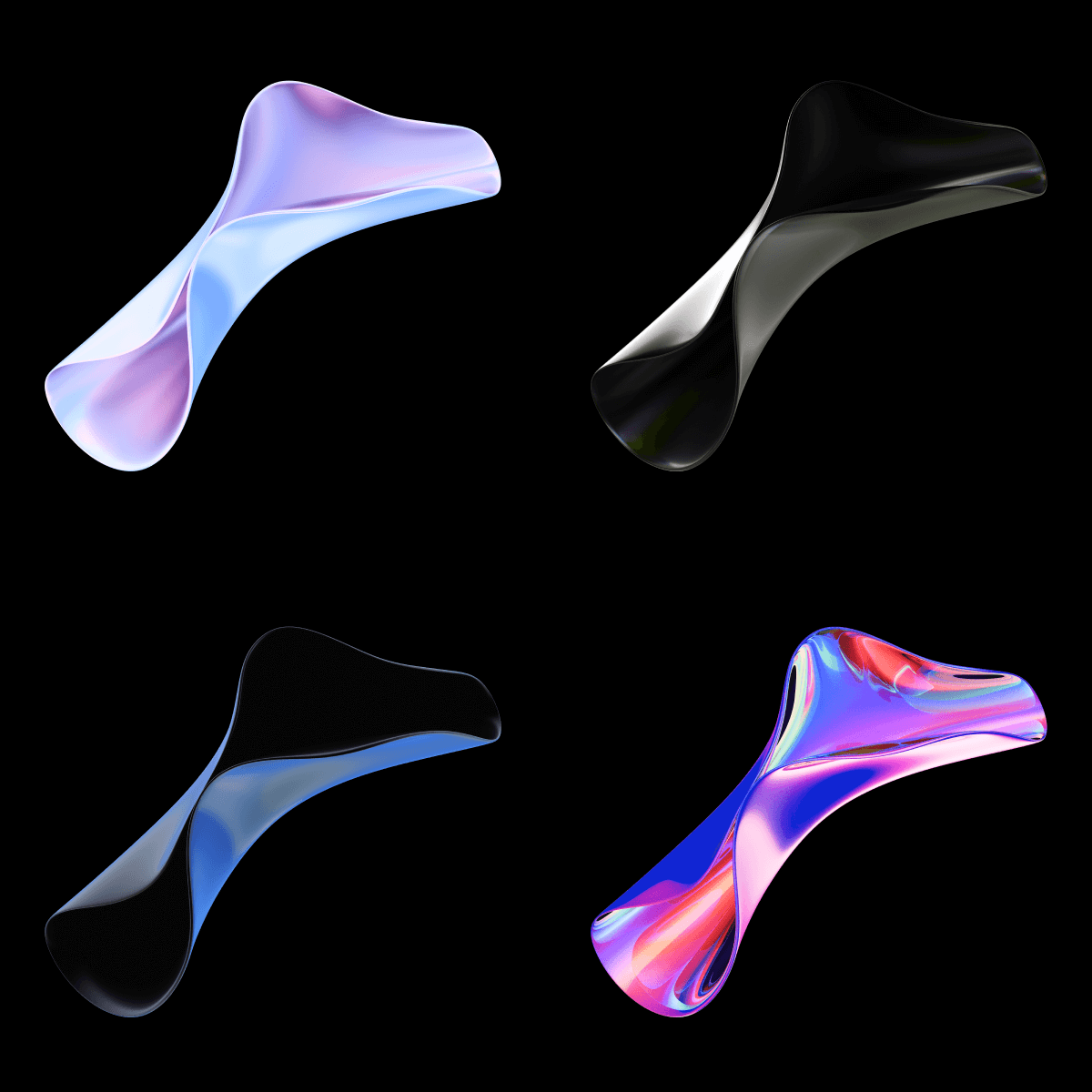 80款3D超现实主义抽象曲线流体丝带液体PNG免扣元素图片设计套装Holographic abstract 3d backgrounds , 第20张-素材湾丨精选海外优质设计素材资源 80款3D超现实主义抽象曲线流体丝带液体PNG免扣元素图片设计套装Holographic abstract 3d backgrounds , sucaiwan.com