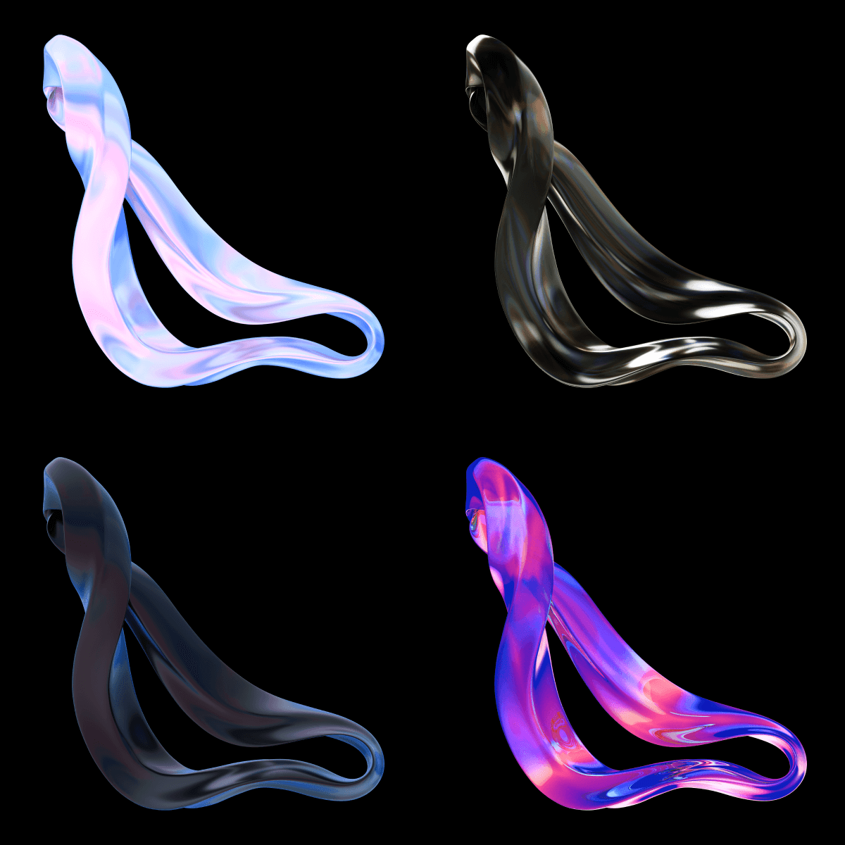 80款3D超现实主义抽象曲线流体丝带液体PNG免扣元素图片设计套装Holographic abstract 3d backgrounds , 第22张-素材湾丨精选海外优质设计素材资源 80款3D超现实主义抽象曲线流体丝带液体PNG免扣元素图片设计套装Holographic abstract 3d backgrounds , sucaiwan.com