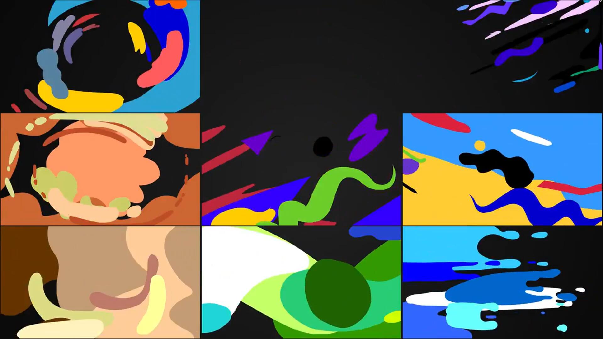 FCPX插件：多彩抽象趣味感MG动画无缝转场过渡 , sucaiwan.com