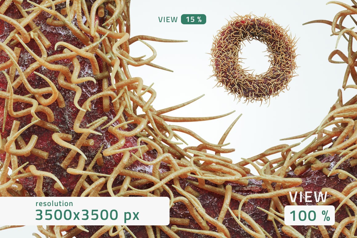 恐怖俏皮创意万圣节元素3D英文字母数字符号PNG免抠图设计素材Creepy PNG Alphabet 图片素材 sucaiwan.com