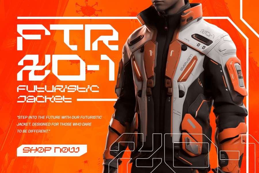 现代时尚未来科幻机甲品牌电影标题海报设计装饰英文字体安装包 Data Shell – Cyber Font 设计素材 第12张-素材湾丨精选海外优质设计素材资源 现代时尚未来科幻机甲品牌电影标题海报设计装饰英文字体安装包 Data Shell – Cyber Font 设计素材 sucaiwan.com