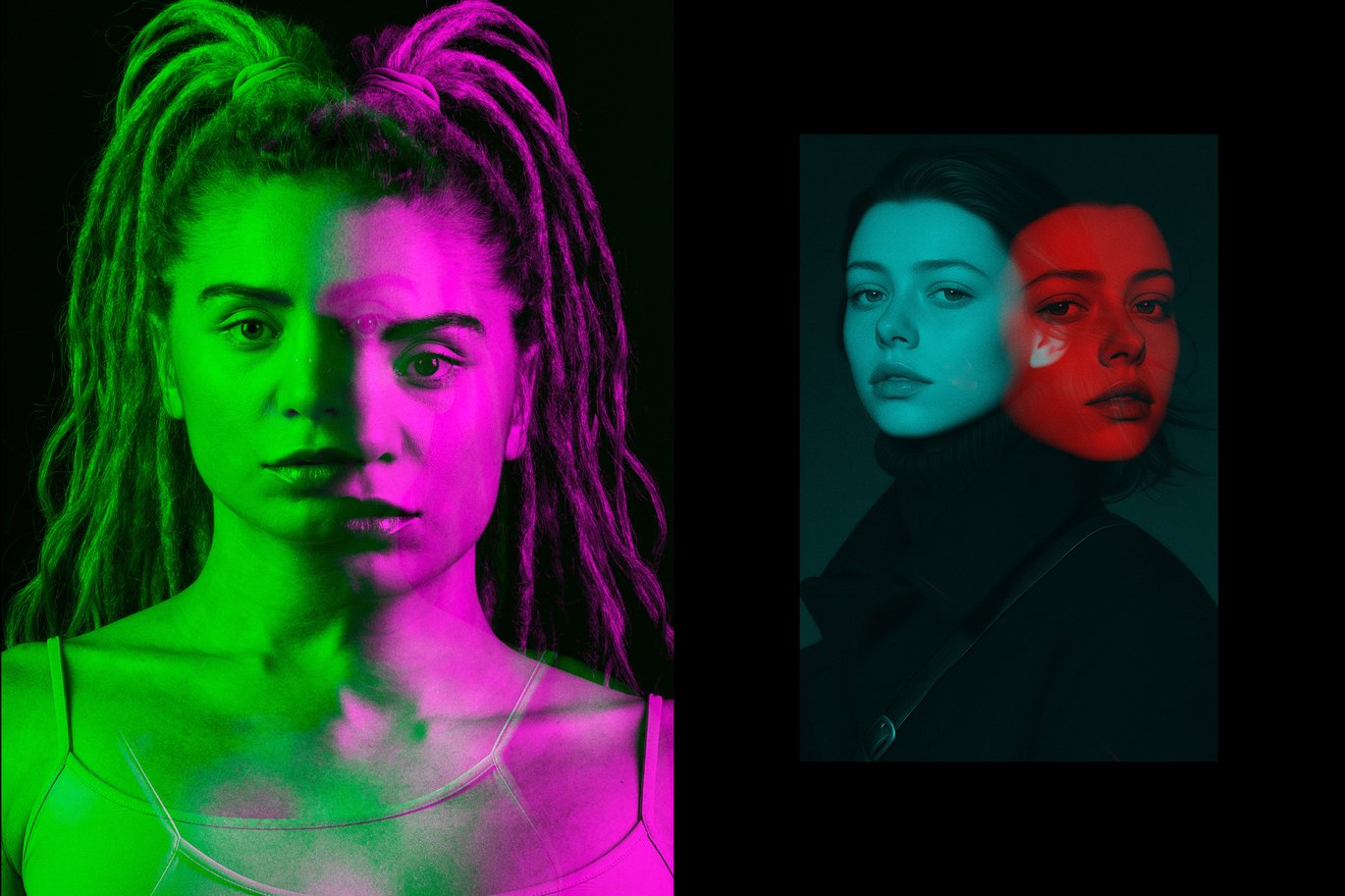 复古彩色故障扭曲曝光照片效果ps特效滤镜样机 Color Double Exposure Photo Effect 插件预设 第7张-素材湾丨精选海外优质设计素材资源 复古彩色故障扭曲曝光照片效果ps特效滤镜样机 Color Double Exposure Photo Effect 插件预设 sucaiwan.com