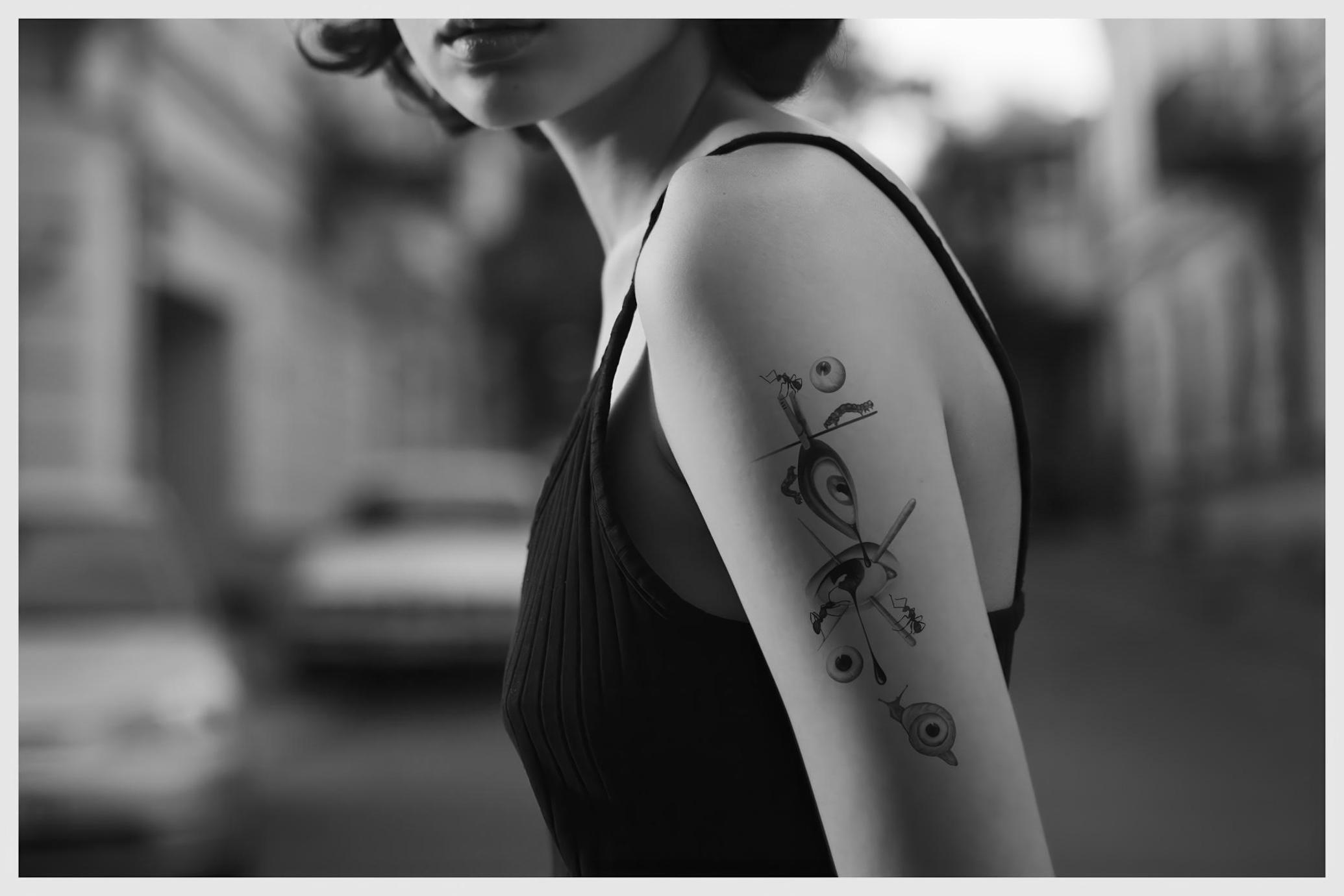 157款复古黑白恐怖迷幻眼睛纹身刺青插画潮流艺术png免抠拼贴图片素材Mindrift. Psychedelic Illustrations 图片素材 sucaiwan.com