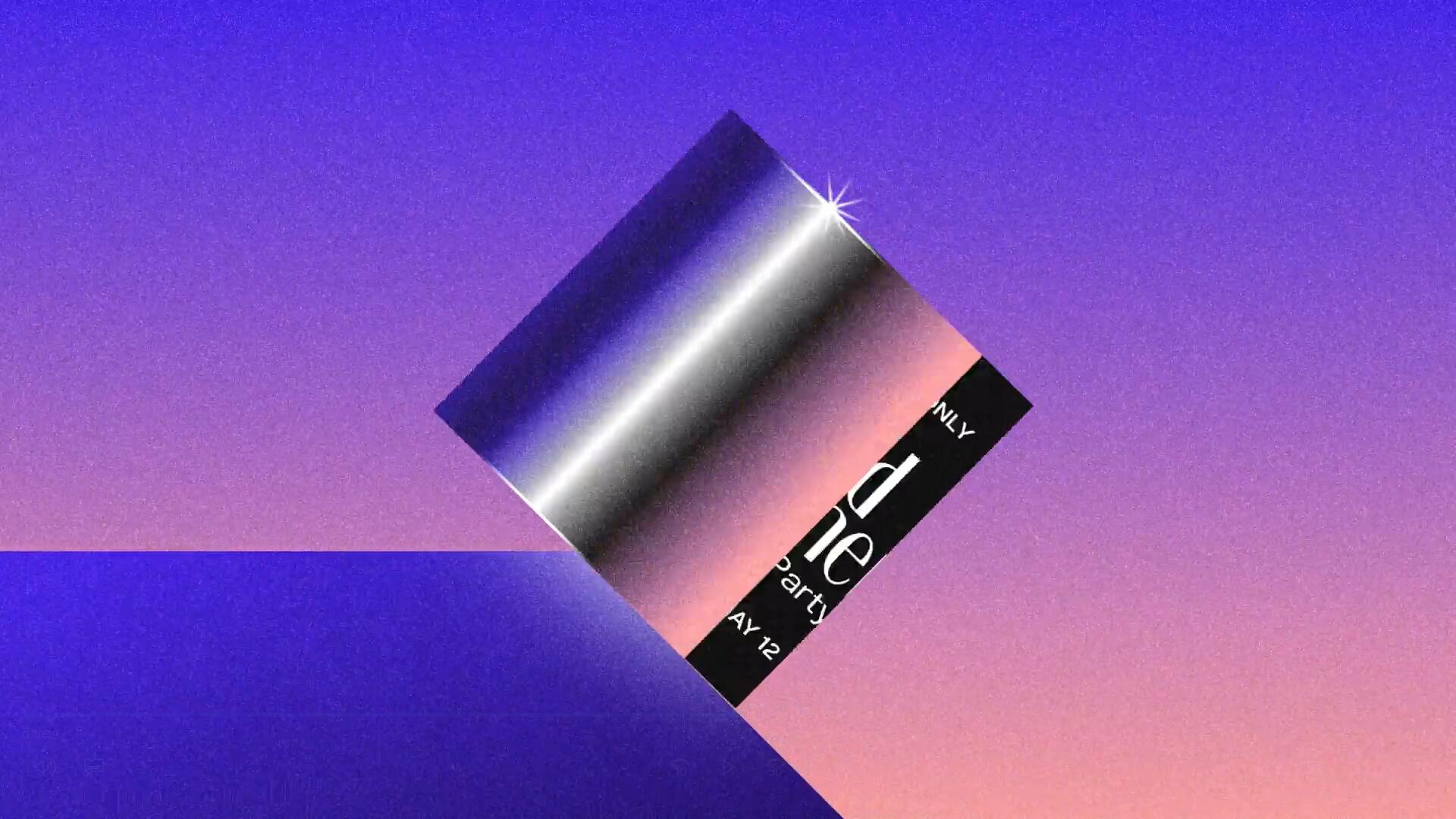 AE模板：5个复古潮流渐变迷幻弥散光噪点颗粒肌理视频文字标题循环动画 , sucaiwan.com