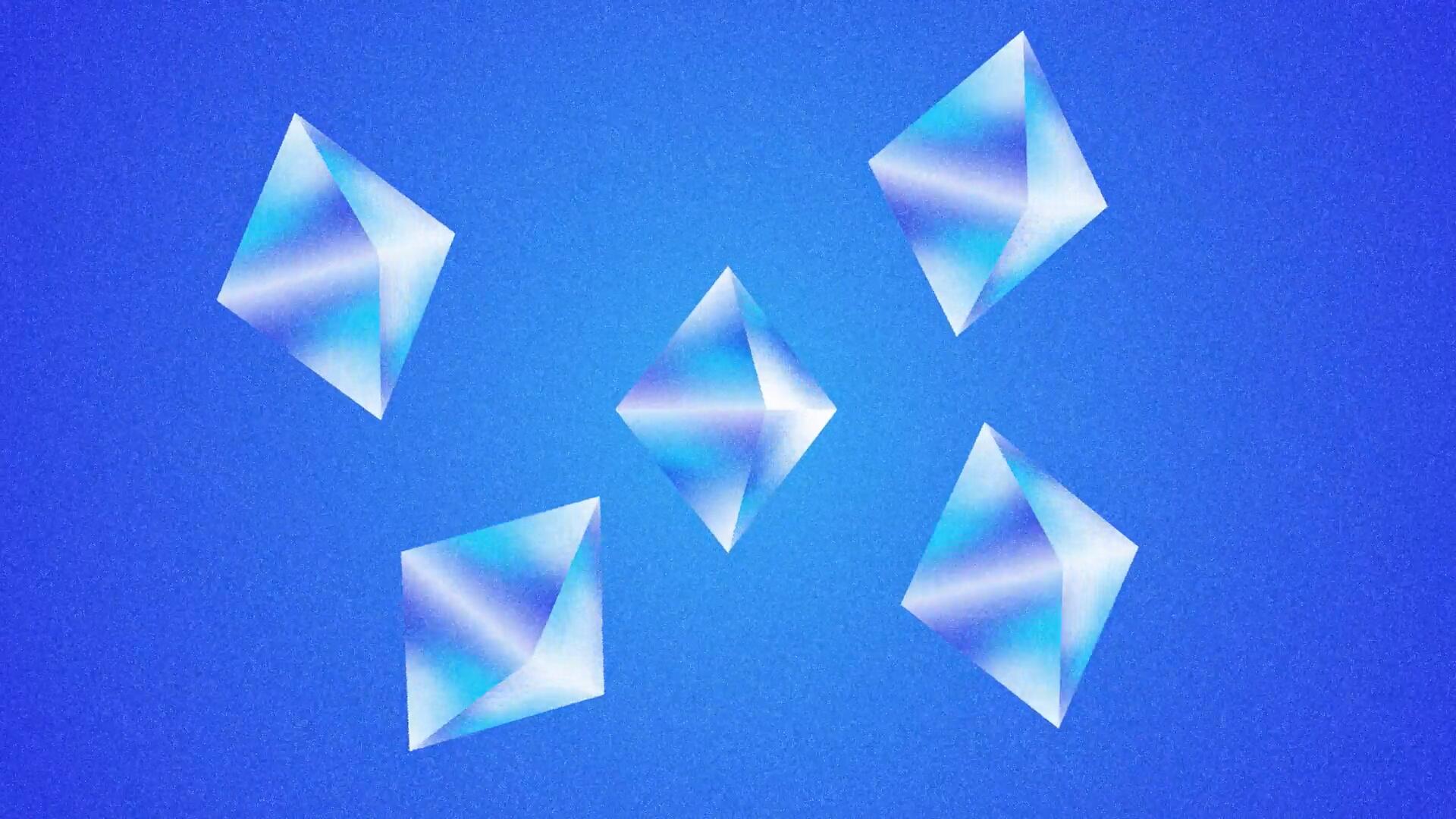 AE模板：5个复古潮流渐变迷幻弥散光噪点颗粒肌理视频文字标题循环动画 , sucaiwan.com