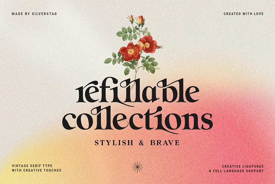 英文字体:复古八十年代优雅品牌邀请函电影标题设计衬线字体 Eighties Nostalgia Font , 第11张-素材湾丨精选海外优质设计素材资源 英文字体:复古八十年代优雅品牌邀请函电影标题设计衬线字体 Eighties Nostalgia Font , sucaiwan.com