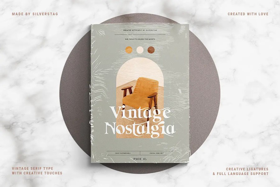 英文字体:复古八十年代优雅品牌邀请函电影标题设计衬线字体 Eighties Nostalgia Font , 第14张-素材湾丨精选海外优质设计素材资源 英文字体:复古八十年代优雅品牌邀请函电影标题设计衬线字体 Eighties Nostalgia Font , sucaiwan.com