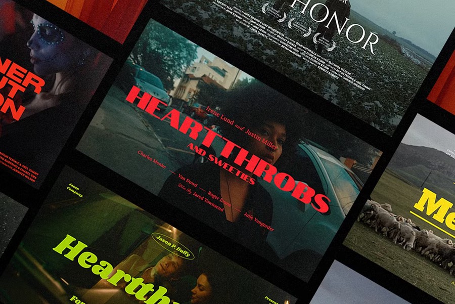 50幅时尚电影海报/演员表剧组人员名单/连续剧电视节目宣传海报 Photoshop模板+字体 Pixflow - Movie Titles Vol.2 设计素材 sucaiwan.com