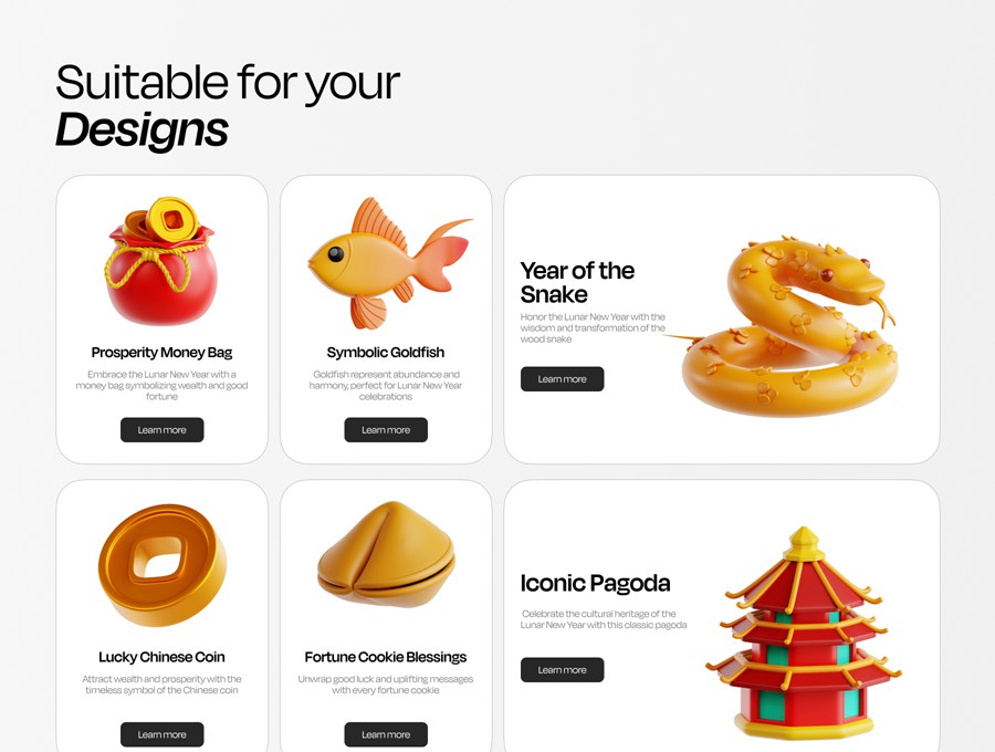 30款中国农历新年春节3d插图图标icons设计blender/fbx/png格式素材Lunar New Year 3D Illustration 图标素材 第3张-素材湾丨精选海外优质设计素材资源 30款中国农历新年春节3d插图图标icons设计blender/fbx/png格式素材Lunar New Year 3D Illustration 图标素材 sucaiwan.com