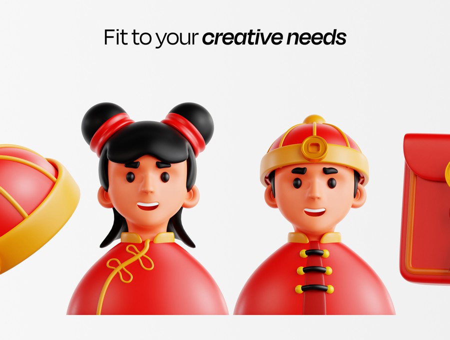 30款中国农历新年春节3d插图图标icons设计blender/fbx/png格式素材Lunar New Year 3D Illustration 图标素材 第4张-素材湾丨精选海外优质设计素材资源 30款中国农历新年春节3d插图图标icons设计blender/fbx/png格式素材Lunar New Year 3D Illustration 图标素材 sucaiwan.com