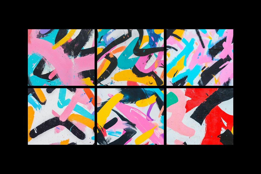 潮流多彩涂鸦喷漆线条纹理抽象艺术JPG高清背景图片设计素材Abstract Graffiti Textures 图片素材 sucaiwan.com