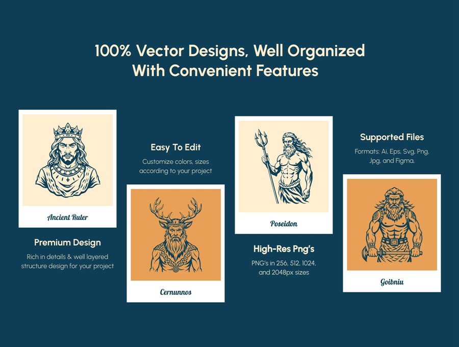 复古神圣欧洲上帝诸神头像肖像手绘插画Ai/Figma/Png格式设计素材Vintage God Vector Illustration 图片素材 第2张-素材湾丨精选海外优质设计素材资源 复古神圣欧洲上帝诸神头像肖像手绘插画Ai/Figma/Png格式设计素材Vintage God Vector Illustration 图片素材 sucaiwan.com