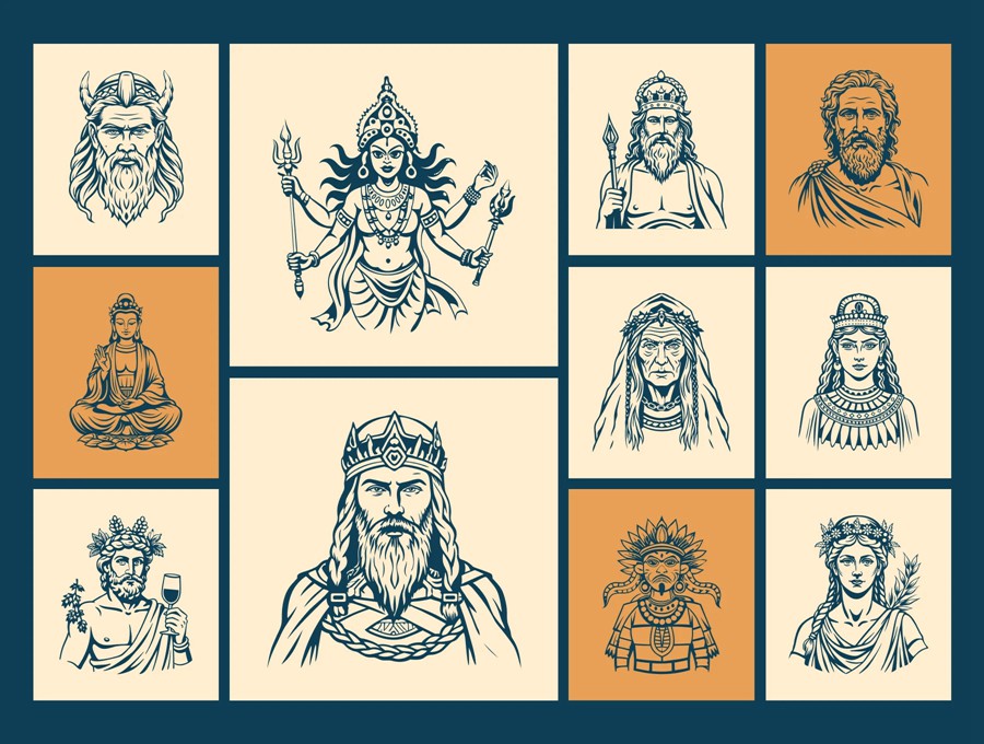 复古神圣欧洲上帝诸神头像肖像手绘插画Ai/Figma/Png格式设计素材Vintage God Vector Illustration 图片素材 第7张-素材湾丨精选海外优质设计素材资源 复古神圣欧洲上帝诸神头像肖像手绘插画Ai/Figma/Png格式设计素材Vintage God Vector Illustration 图片素材 sucaiwan.com