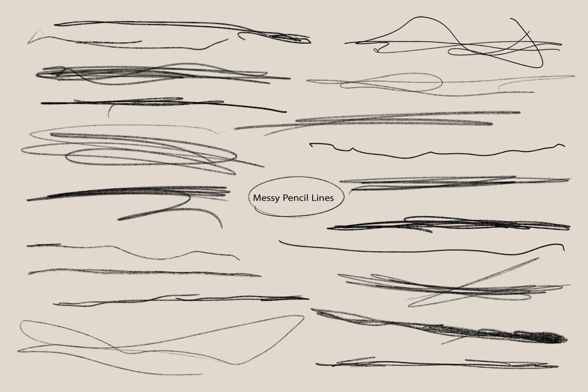 134个潮流手绘涂鸦箭头线条圆圈图案海报封面拼贴艺术透明PNG涂鸦元素 Messy Scribbles , sucaiwan.com