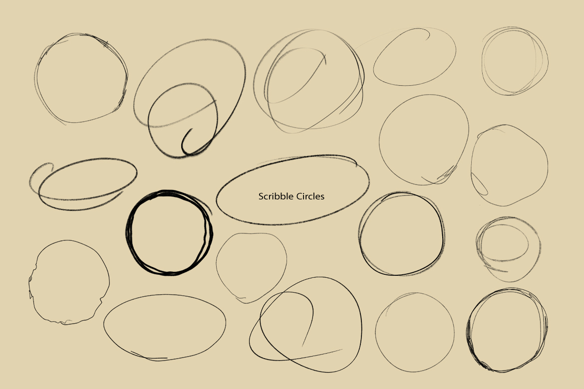 134个潮流手绘涂鸦箭头线条圆圈图案海报封面拼贴艺术透明PNG涂鸦元素 Messy Scribbles , sucaiwan.com