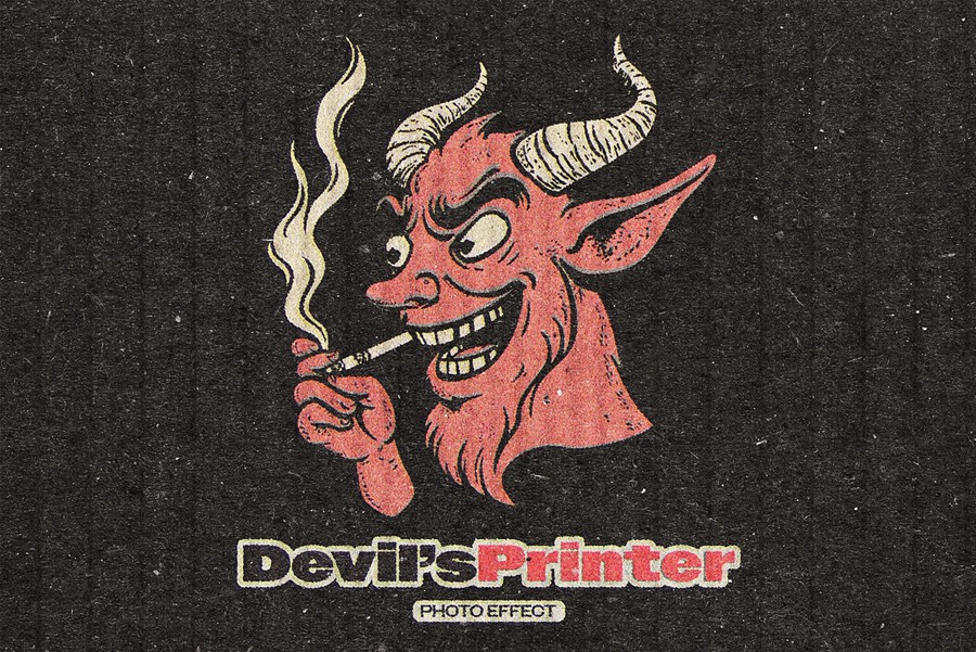 老式打印照片效果ps特效滤镜镜样机 Devil’s Printer Design Effect 插件预设 第1张-素材湾丨精选海外优质设计素材资源 老式打印照片效果ps特效滤镜镜样机 Devil’s Printer Design Effect 插件预设 sucaiwan.com