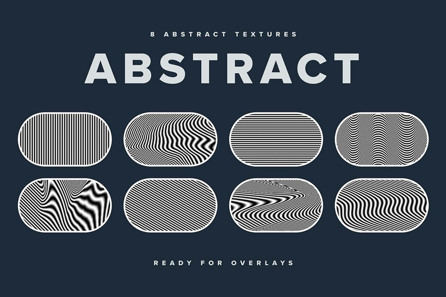 潮流流动线条条纹扭曲抽象艺术纹理肌理PS特效滤镜样机模板素材Abstract Warp Line Text Effects 插件预设 sucaiwan.com