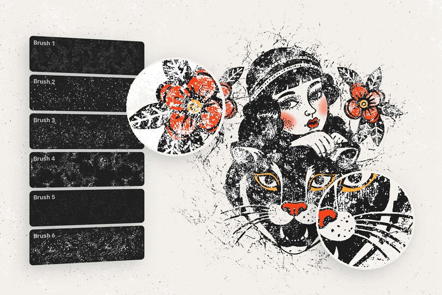 20款复古做旧划痕颗粒裂纹斑点艺术绘画效果Affinity画笔笔刷素材Grunge Stamp Affinity Brushes 笔刷资源 第2张-素材湾丨精选海外优质设计素材资源 20款复古做旧划痕颗粒裂纹斑点艺术绘画效果Affinity画笔笔刷素材Grunge Stamp Affinity Brushes 笔刷资源 sucaiwan.com