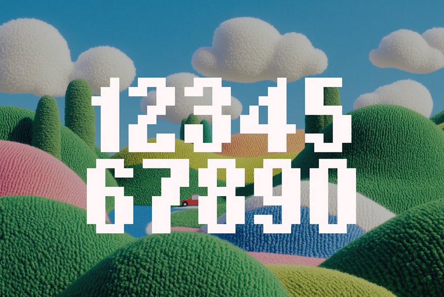 复古可爱像素风电子游戏设计装饰英文字体安装包 Pixel Purl – Lovely 8Bit Pixel Font 设计教程 sucaiwan.com