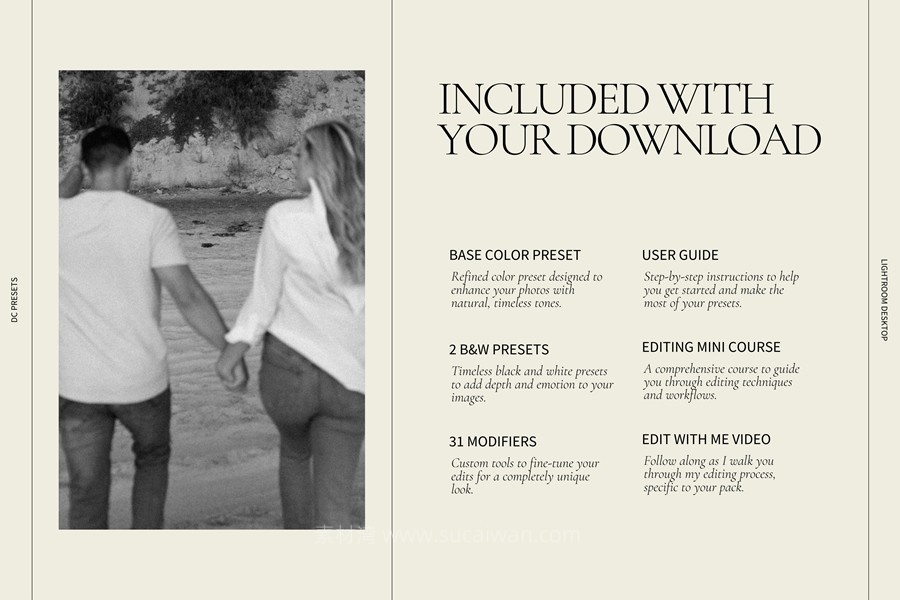 永恒温暖金色绿色黑白户外婚礼情侣摄影照片调色Lightroom预设Dawn Charles – DC Pack 3 Updated Version 插件预设 第7张-素材湾丨精选海外优质设计素材资源 永恒温暖金色绿色黑白户外婚礼情侣摄影照片调色Lightroom预设Dawn Charles – DC Pack 3 Updated Version 插件预设 sucaiwan.com